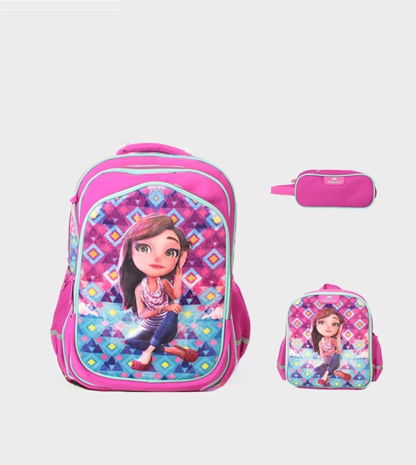 حقيبة ظهر مدرسية GB2687L مقاس 17
